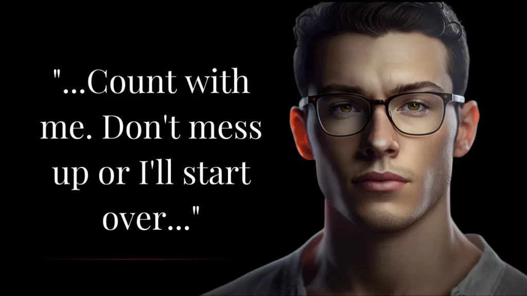 Portrait of a handsome professor with glasses and dark brown hair